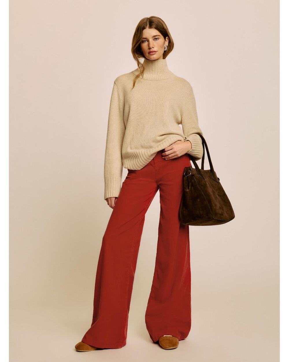 24" Reformation Eden Wide Leg Corduroy Pants NWT